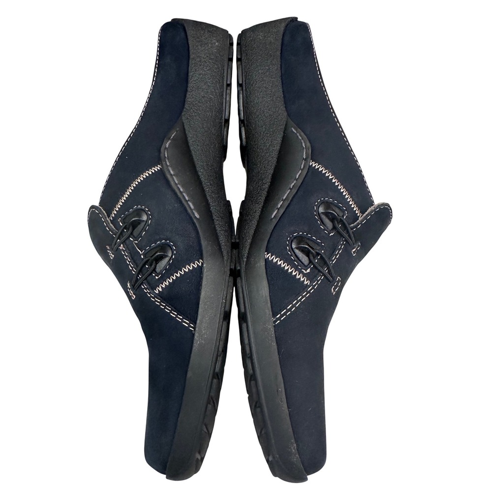 Naturalizer Danae Slip On Mule Flat Shoes Womens 10 Blue Suede Comfort Cushioned - Picture 7 of 8